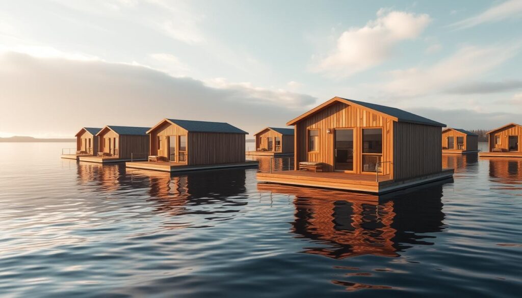 Schwimmende Unterkünfte